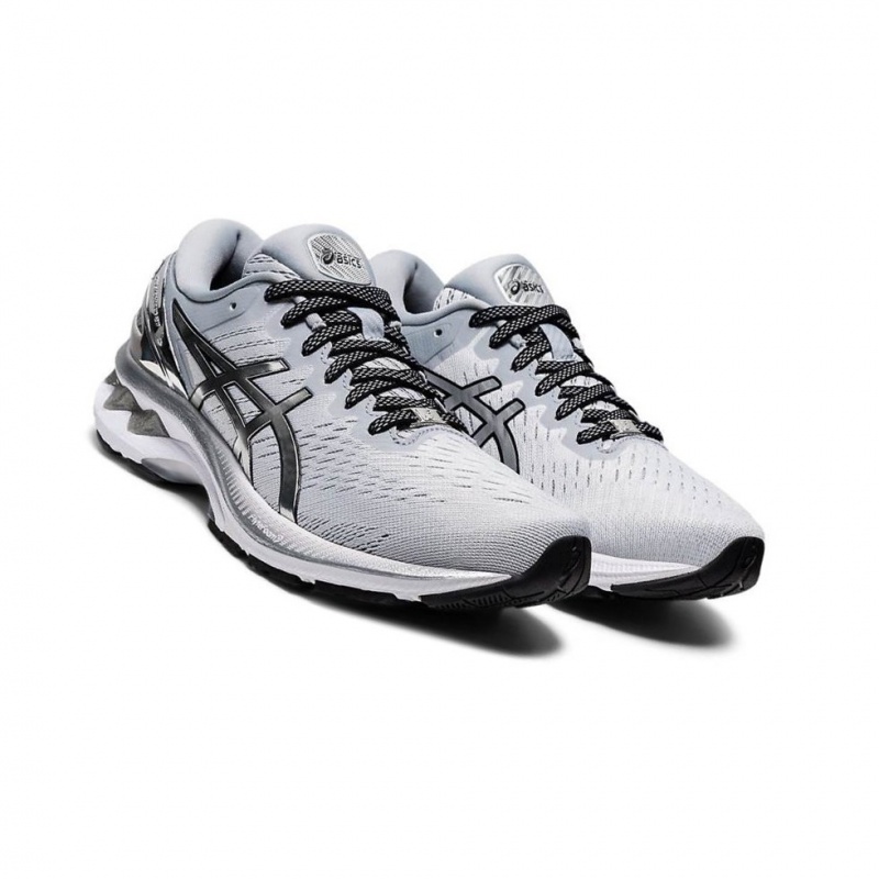 Chaussure Running Asics GEL-KAYANO 27 PLATINUM Femme Grise | FZXV19034