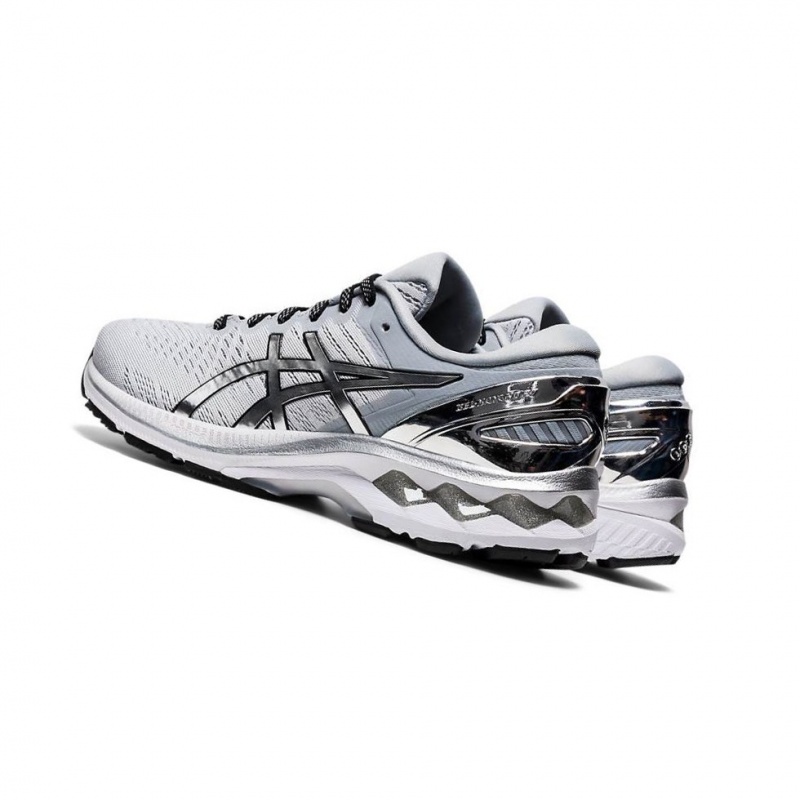 Chaussure Running Asics GEL-KAYANO 27 PLATINUM Femme Grise | FZXV19034