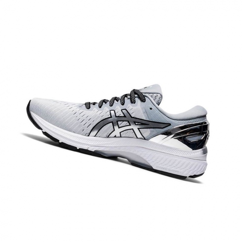 Chaussure Running Asics GEL-KAYANO 27 PLATINUM Femme Grise | FZXV19034