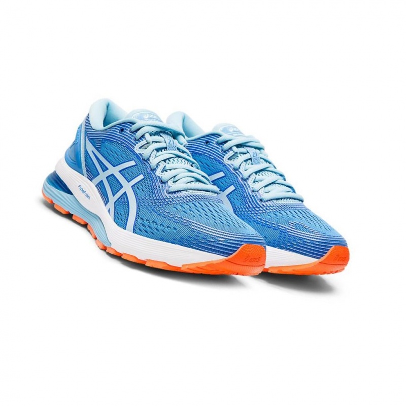 Chaussure Running Asics GEL-NIMBUS 21 Femme Bleu | EUQI58617