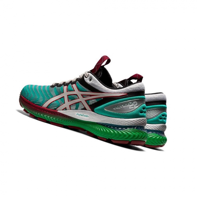 Chaussure Running Asics GEL-NIMBUS 22 Femme Vert | GORZ90417