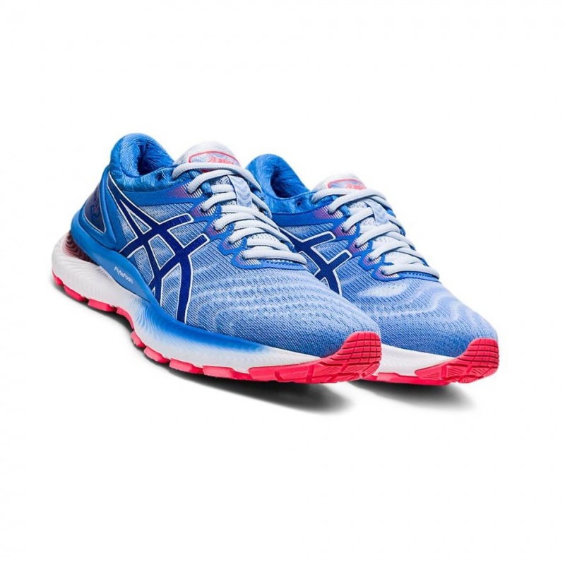 Chaussure Running Asics GEL-NIMBUS 22 Femme Bleu | NMXO73628