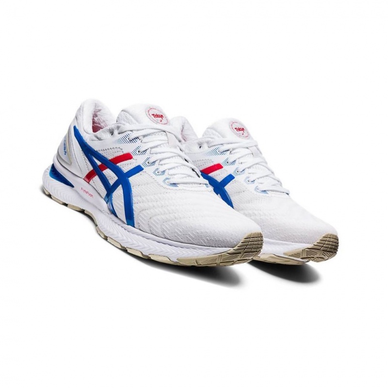 Chaussure Running Asics GEL-NIMBUS 22 Homme Blanche | JRTF58629