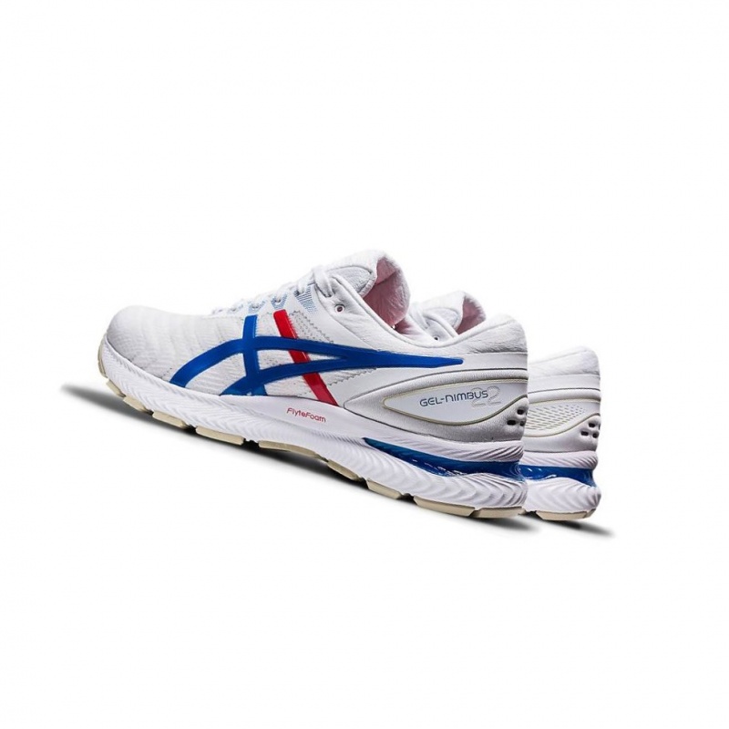 Chaussure Running Asics GEL-NIMBUS 22 Homme Blanche | JRTF58629