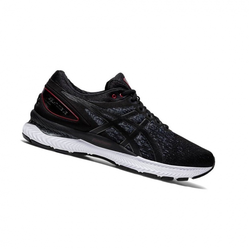 Chaussure Running Asics GEL-NIMBUS 22 Knit Homme Noir | WYZG35417