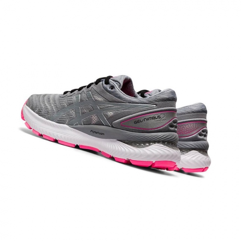 Chaussure Running Asics GEL-NIMBUS 22 LITE-SHOW Femme Grise | SXUT20859