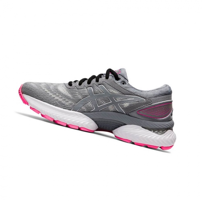 Chaussure Running Asics GEL-NIMBUS 22 LITE-SHOW Femme Grise | SXUT20859