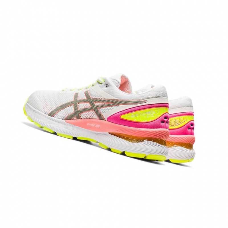 Chaussure Running Asics GEL-NIMBUS 22 LITE-SHOW Femme Blanche | UERK28547