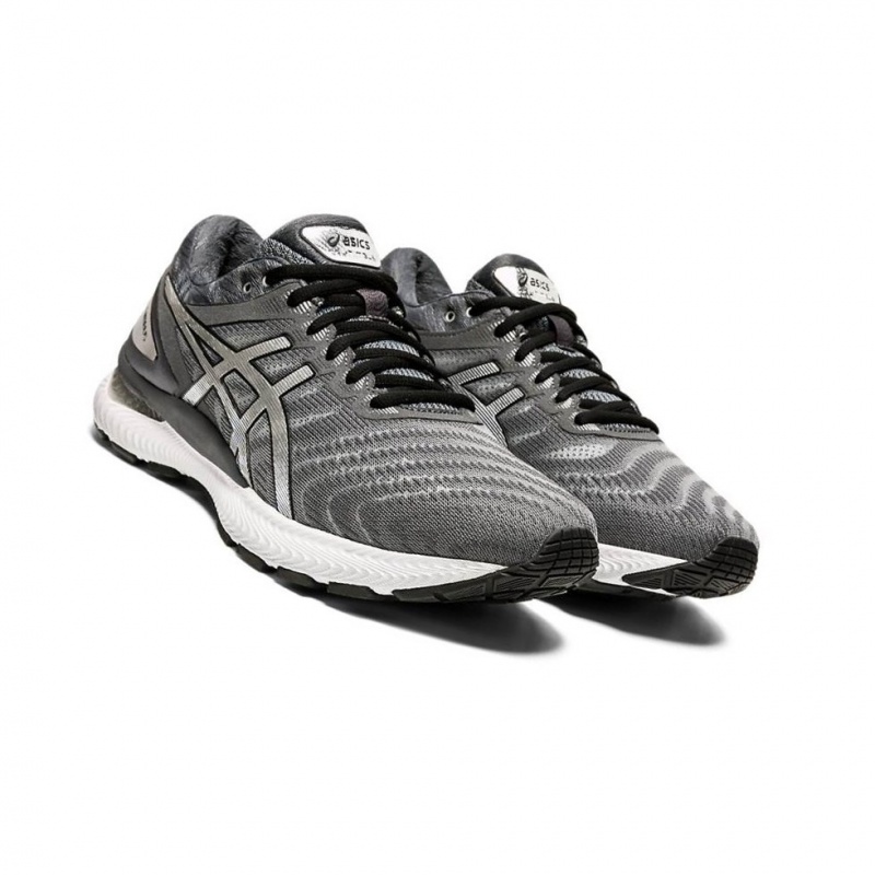 Chaussure Running Asics GEL-NIMBUS 22 Platinum Homme Grise | SLUV05461