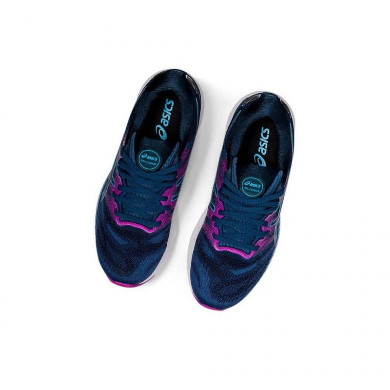 Chaussure Running Asics GEL-NIMBUS 23 Femme Bleu Foncé | VNAB48195