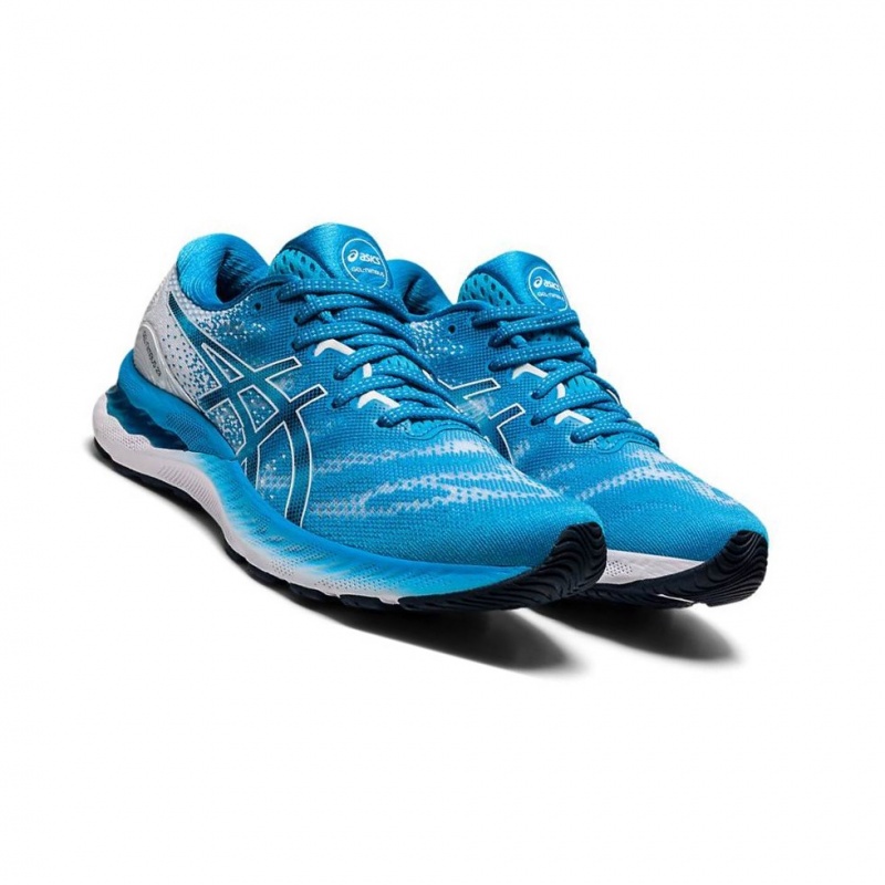 Chaussure Running Asics GEL-NIMBUS 23 Femme Bleu | GXQJ04789