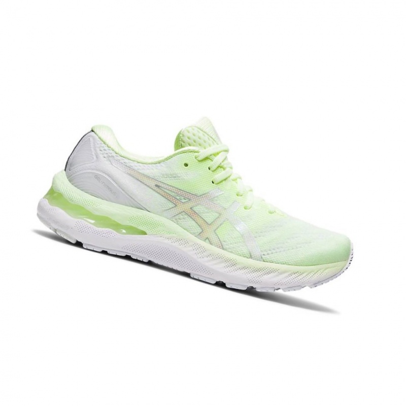 Chaussure Running Asics GEL-NIMBUS 23 Femme Vert Clair | VEHY59018