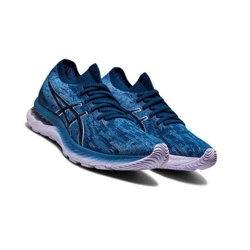 Chaussure Running Asics GEL-NIMBUS 23 Knit Femme Grise | IDBK29180