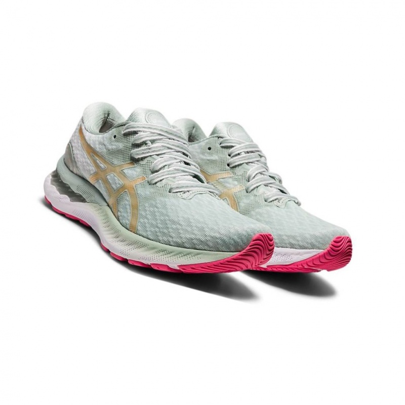 Chaussure Running Asics GEL-NIMBUS 23 NEW STRONG Femme Vert | DHIS50248