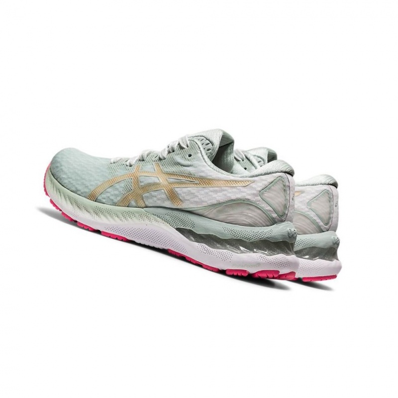 Chaussure Running Asics GEL-NIMBUS 23 NEW STRONG Femme Vert | DHIS50248