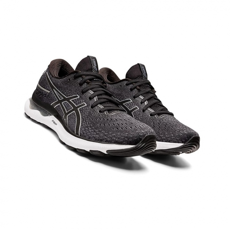 Chaussure Running Asics GEL-NIMBUS 24 (D) Femme Noir Blanche | LHGO63824