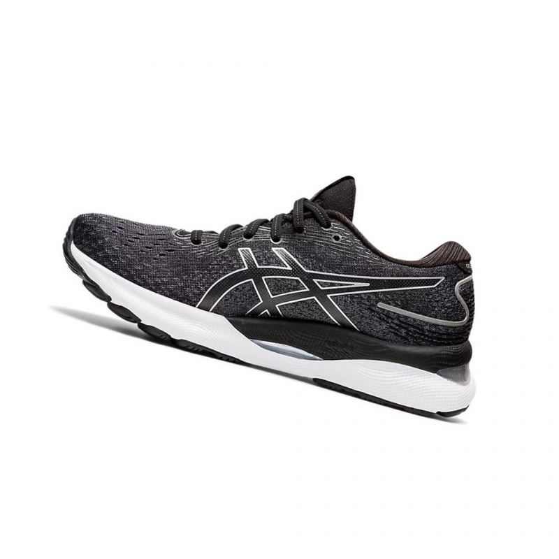 Chaussure Running Asics GEL-NIMBUS 24 (D) Femme Noir Blanche | LHGO63824