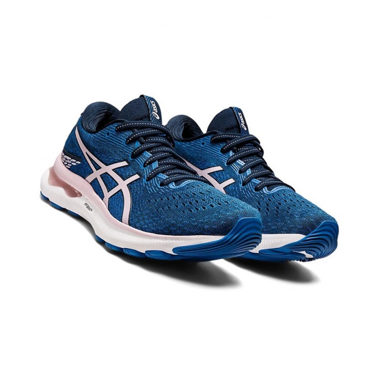 Chaussure Running Asics GEL-NIMBUS 24 Femme Bleu Rose | SAEP95864