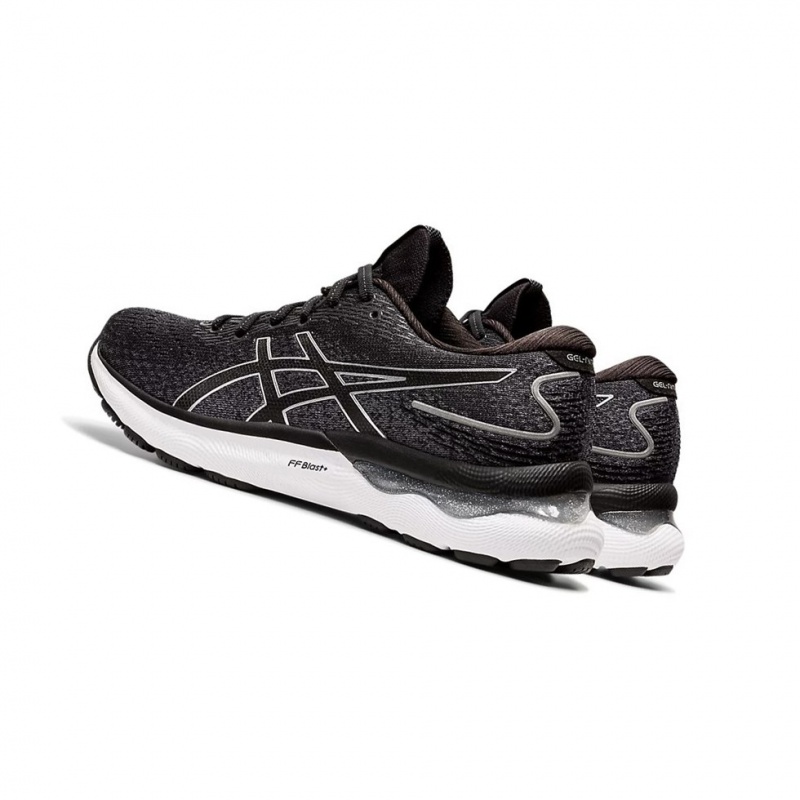 Chaussure Running Asics GEL-NIMBUS 24 Femme Noir Argent | EDQZ30894