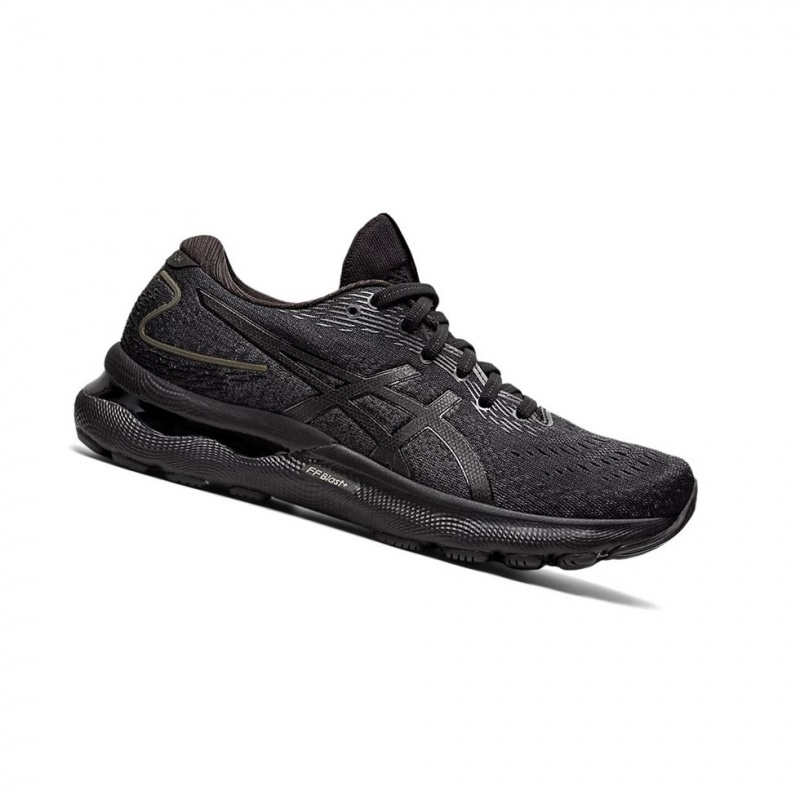 Chaussure Running Asics GEL-NIMBUS 24 Femme Noir Noir | MEUS20653