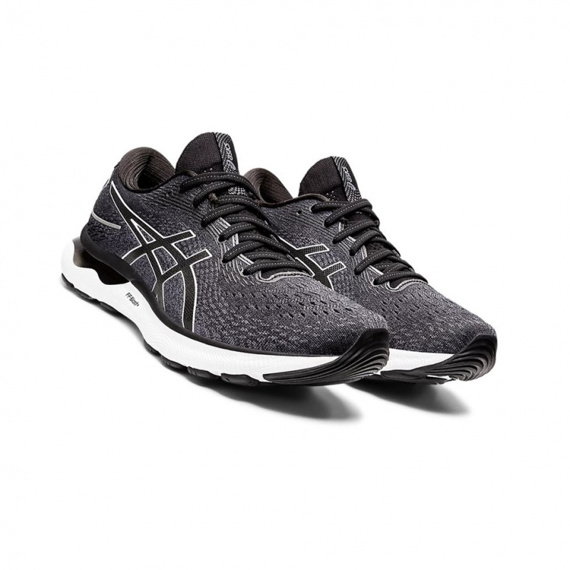 Chaussure Running Asics GEL-NIMBUS 24 Homme Noir Blanche | AGQU27845