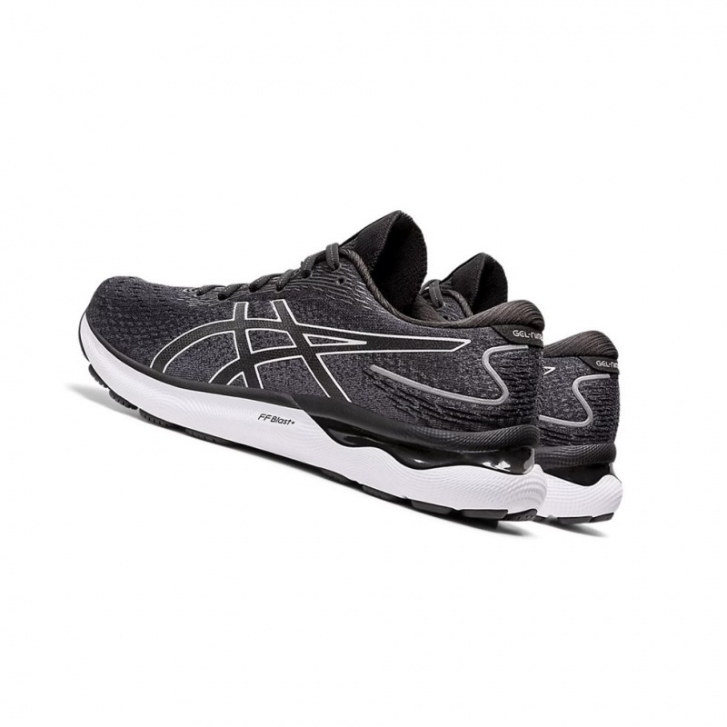 Chaussure Running Asics GEL-NIMBUS 24 Homme Noir Blanche | AGQU27845