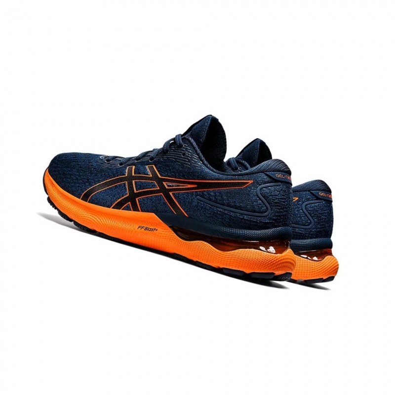 Chaussure Running Asics GEL-NIMBUS 24 Homme Bleu Orange | GHDI60125