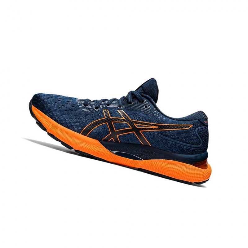 Chaussure Running Asics GEL-NIMBUS 24 Homme Bleu Orange | GHDI60125