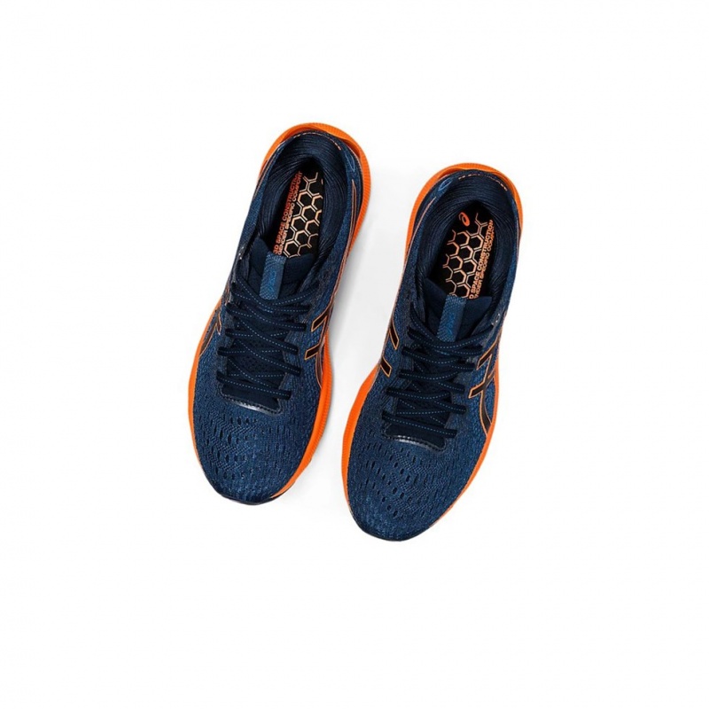 Chaussure Running Asics GEL-NIMBUS 24 Homme Bleu Orange | GHDI60125