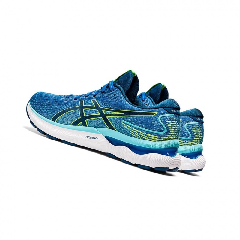 Chaussure Running Asics GEL-NIMBUS 24 Homme Vert | PADO37942