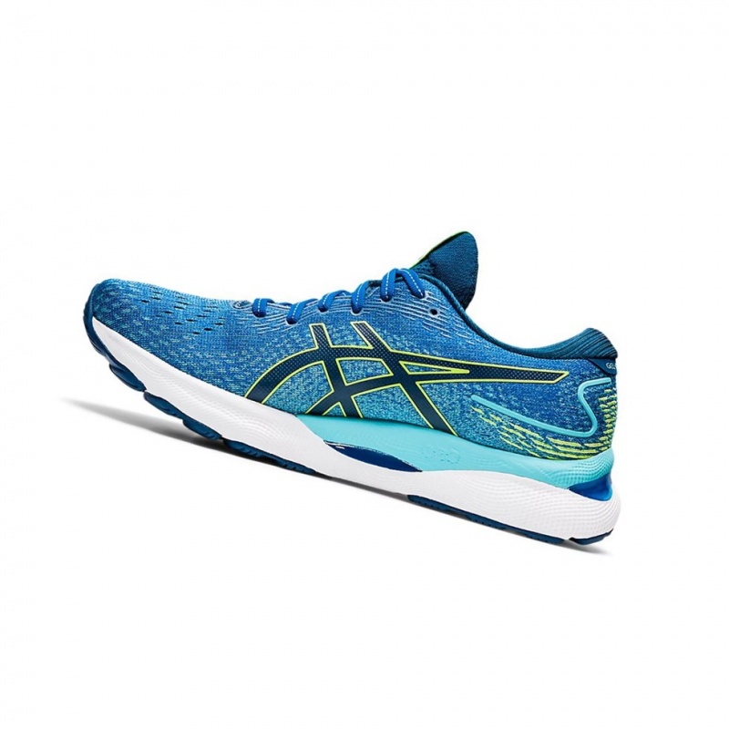 Chaussure Running Asics GEL-NIMBUS 24 Homme Vert | PADO37942