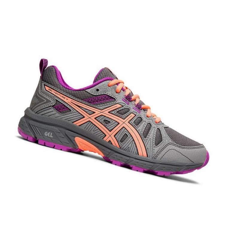 Chaussure Running Asics GEL-VENTURE 7 GS Enfant Grise | EYWZ26175