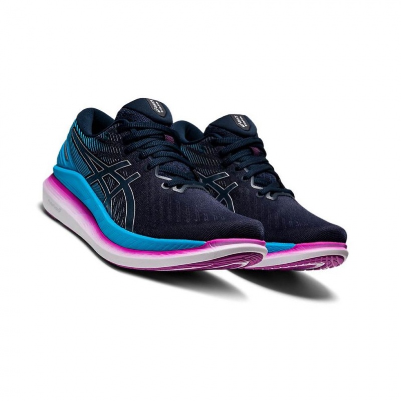 Chaussure Running Asics GLIDERIDE 2 Femme Bleu Marine | VEDM04792