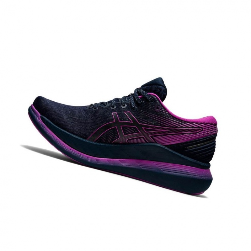 Chaussure Running Asics GLIDERIDE 2 LITE-SHOW Femme Bleu Marine | RINY75621