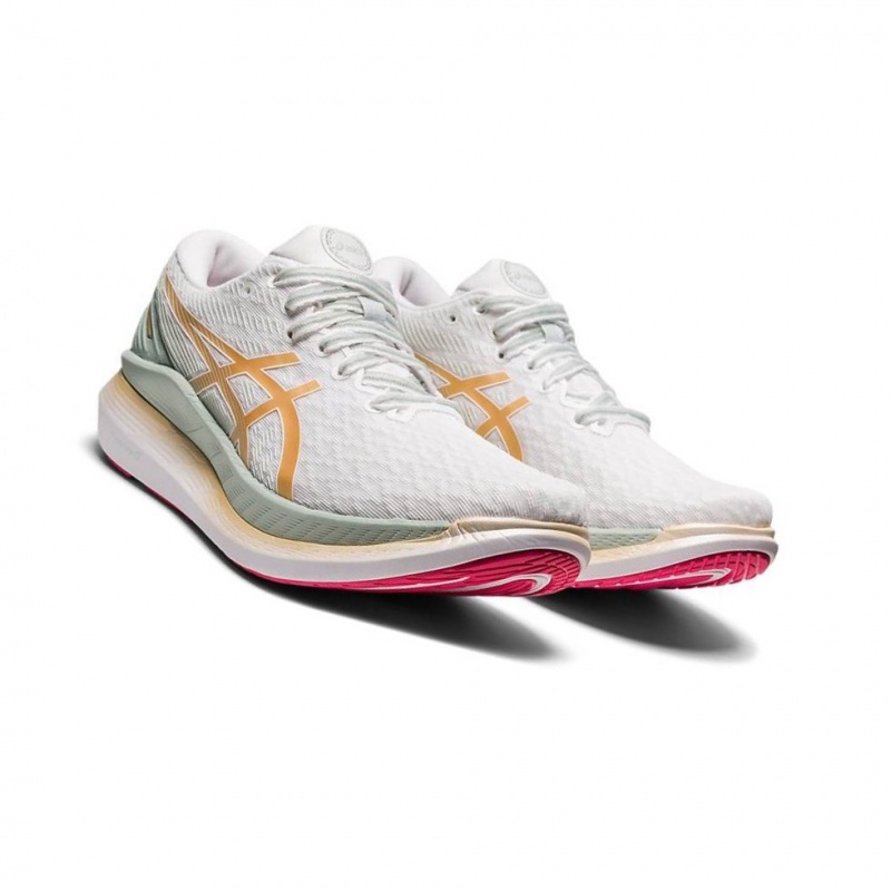 Chaussure Running Asics GLIDERIDE 2 NEW STRONG Femme Blanche | XCBK84925