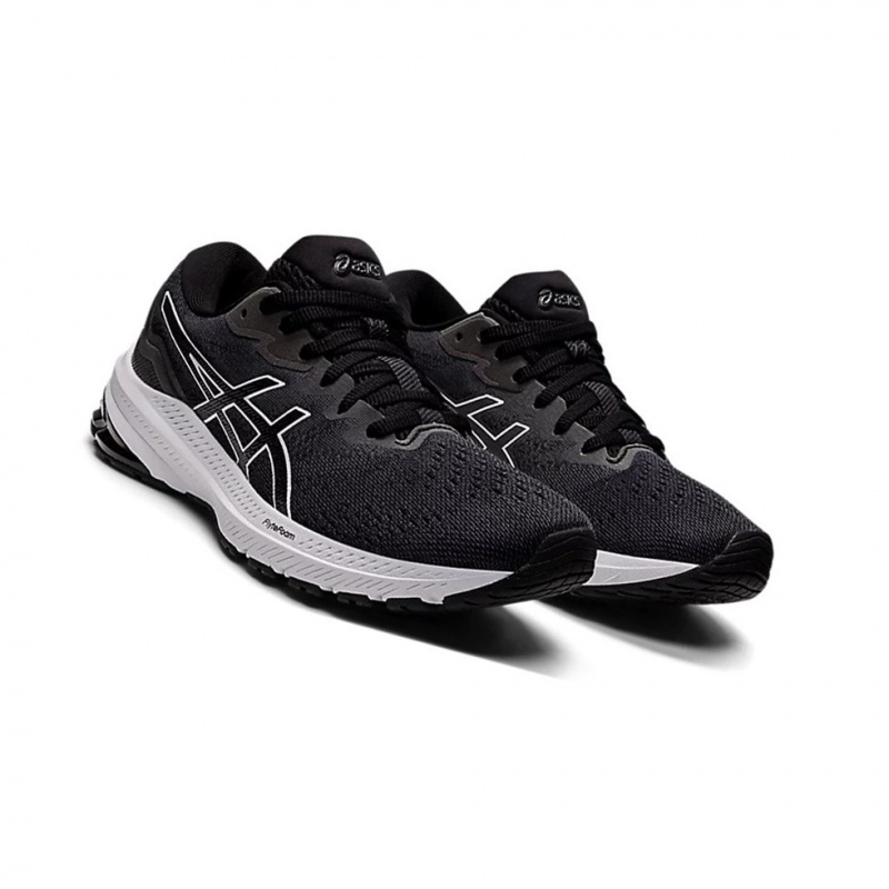 Chaussure Running Asics GT-1000 11 Femme Noir Blanche | YVCB90712