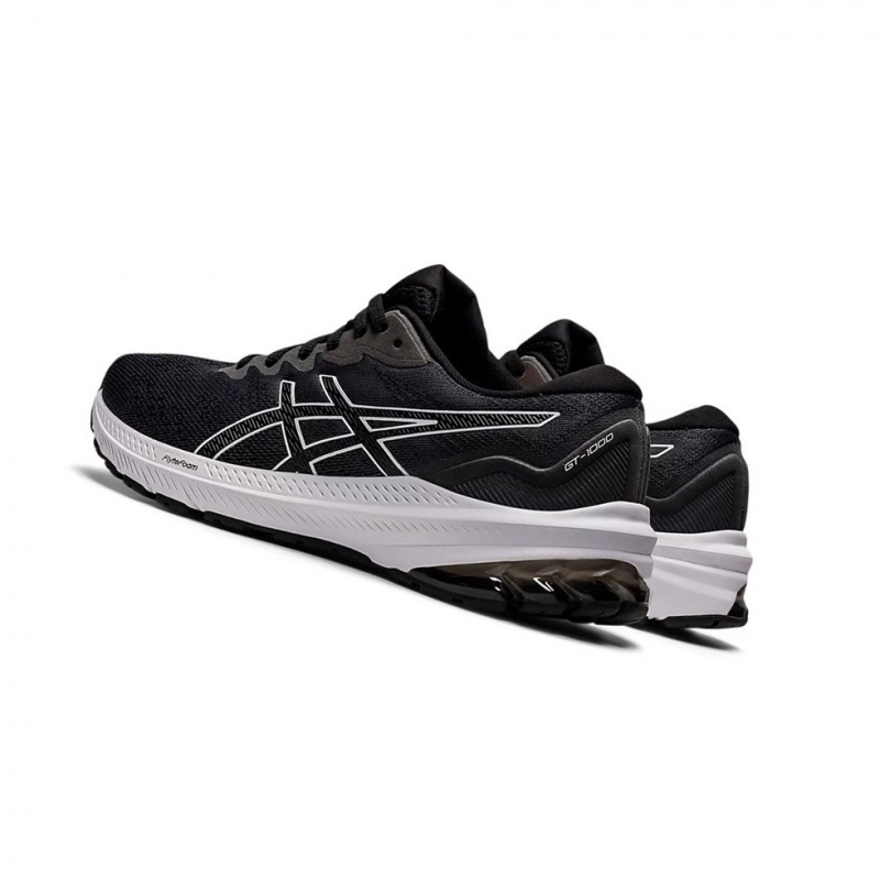 Chaussure Running Asics GT-1000 11 Femme Noir Blanche | YVCB90712