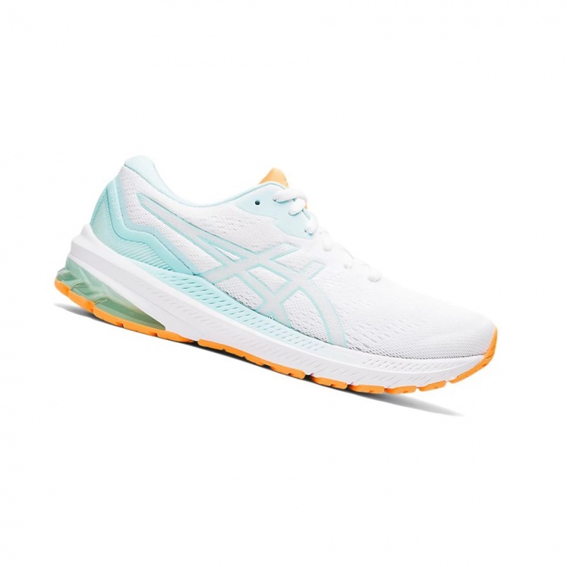 Chaussure Running Asics GT-1000 11 Femme Blanche Bleu | KDFN95832