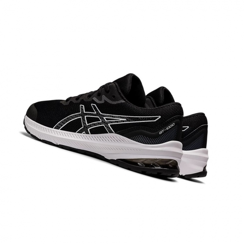 Chaussure Running Asics GT-1000 11 GS Enfant Noir Blanche | NWSJ29460