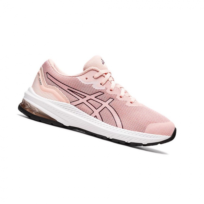 Chaussure Running Asics GT-1000 11 GS Enfant Rose Noir | RGFW27903