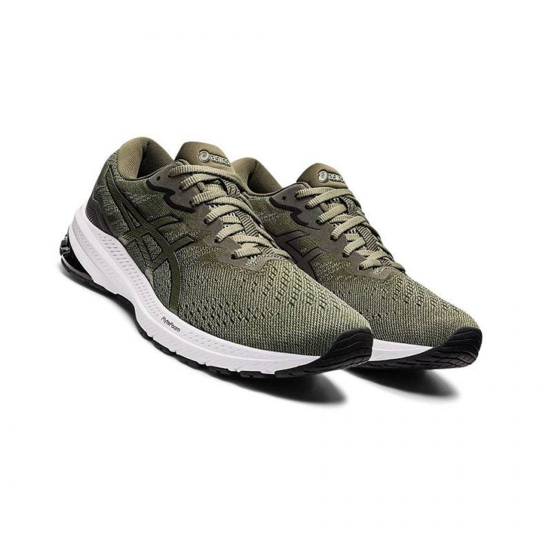 Chaussure Running Asics GT-1000 11 Homme Vert Vert Olive | YLPA09675