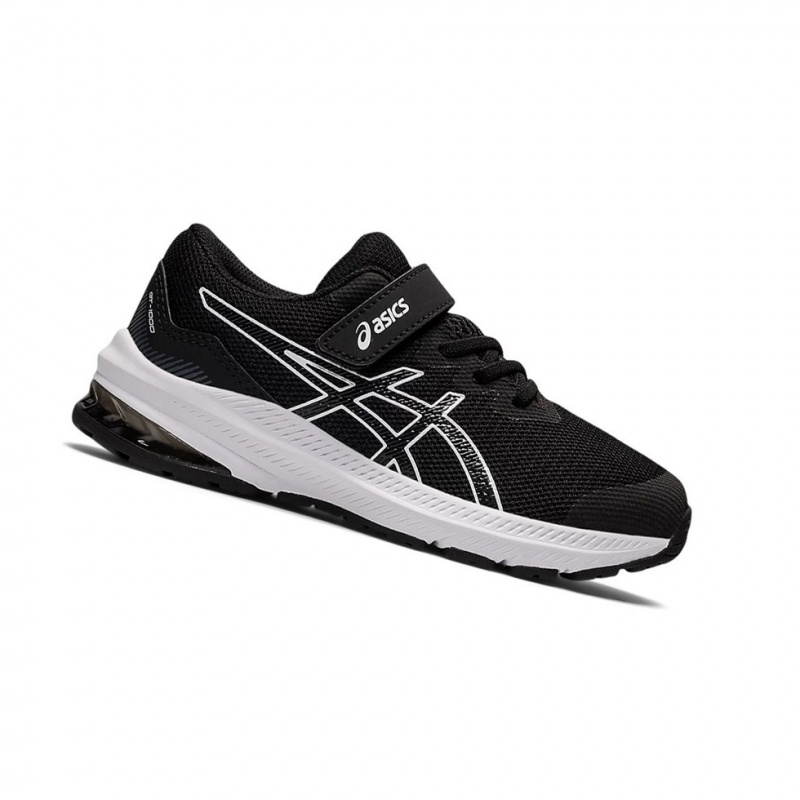 Chaussure Running Asics GT-1000 11 PS Enfant Noir Blanche | QMAT97865