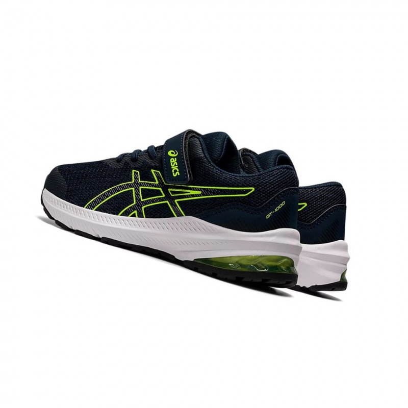 Chaussure Running Asics GT-1000 11 PS Enfant Bleu Vert | QZRD91286