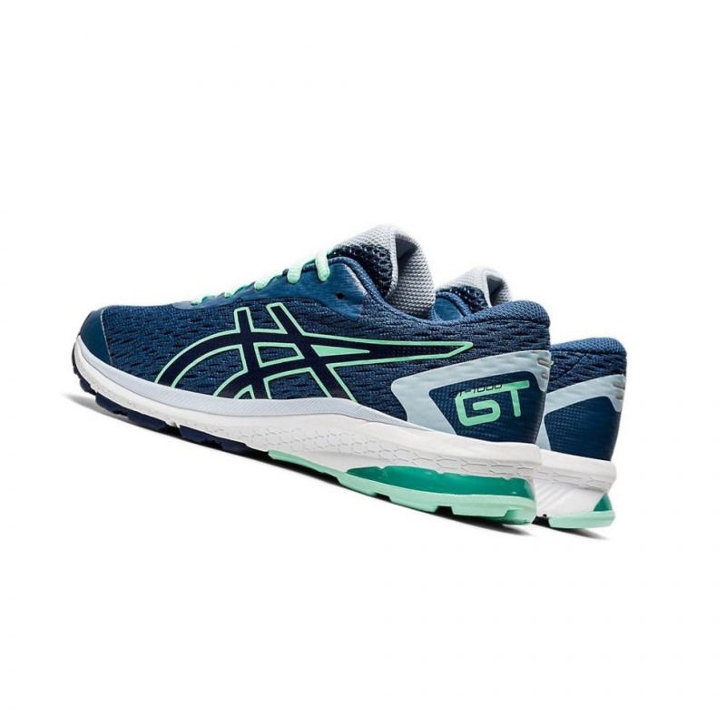 Chaussure Running Asics GT-1000 9 GS Enfant Bleu Foncé | UBMI10527