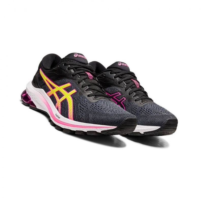 Chaussure Running Asics GT-1000 Femme Noir | EWQR81237