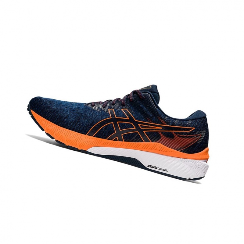 Chaussure Running Asics GT-2000 10 (2E) Homme Bleu Orange | PGHO89103