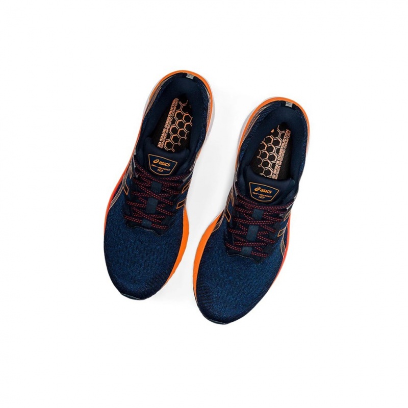 Chaussure Running Asics GT-2000 10 (2E) Homme Bleu Orange | PGHO89103