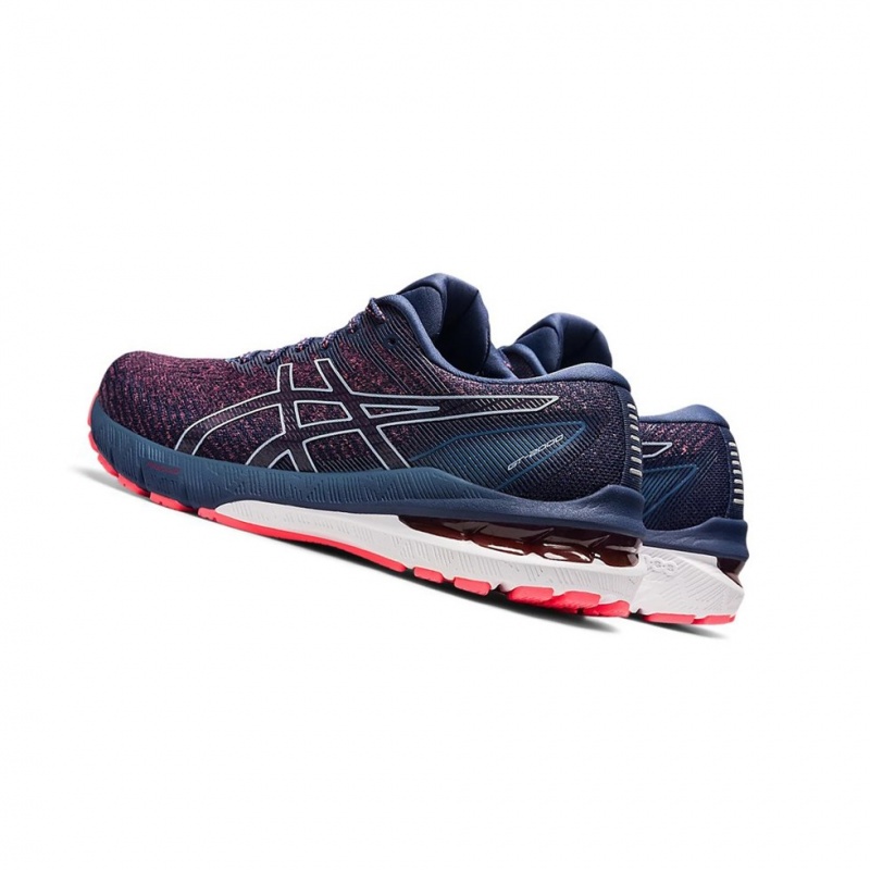 Chaussure Running Asics GT-2000 10 Femme Corail Bleu | WCYK47239