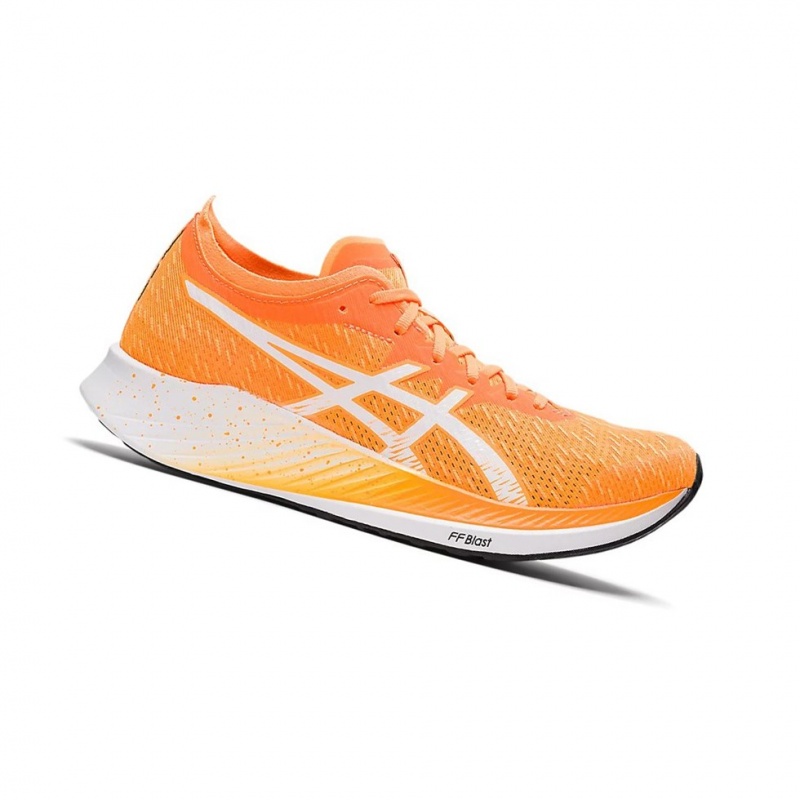 Chaussure Running Asics MAGIC SPEED Femme Orange Blanche | THMI53862