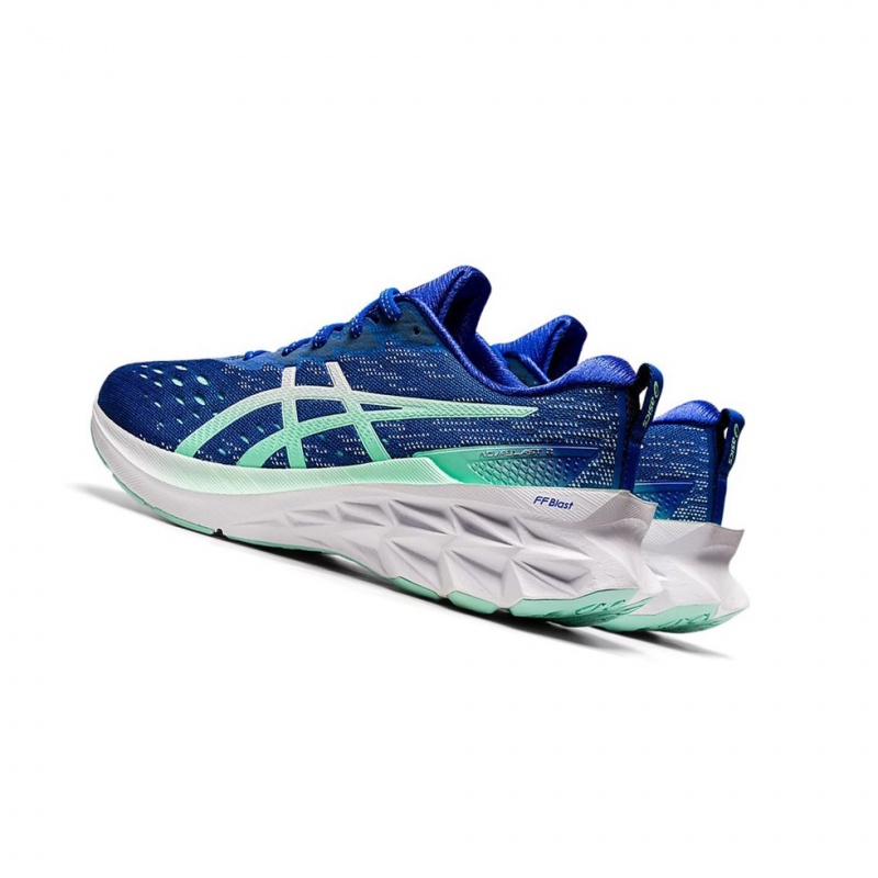 Chaussure Running Asics NOVABLAST 2 Femme Bleu Blanche | WPJA81975